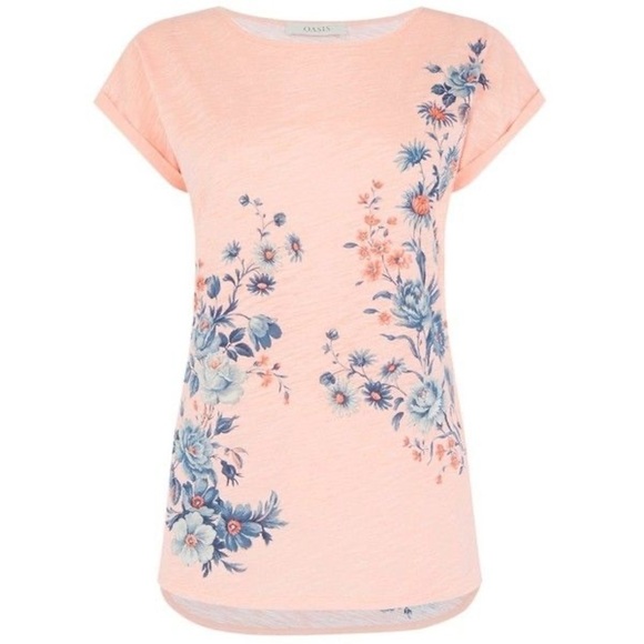 Oasis Tops - Oasis pink floral tee